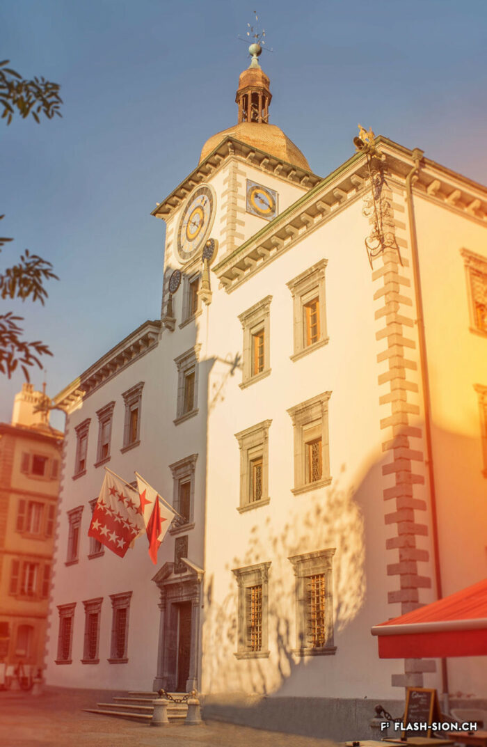 Hôtel de Ville, 2018 © Pentamedia, Archives de la Ville de Sion