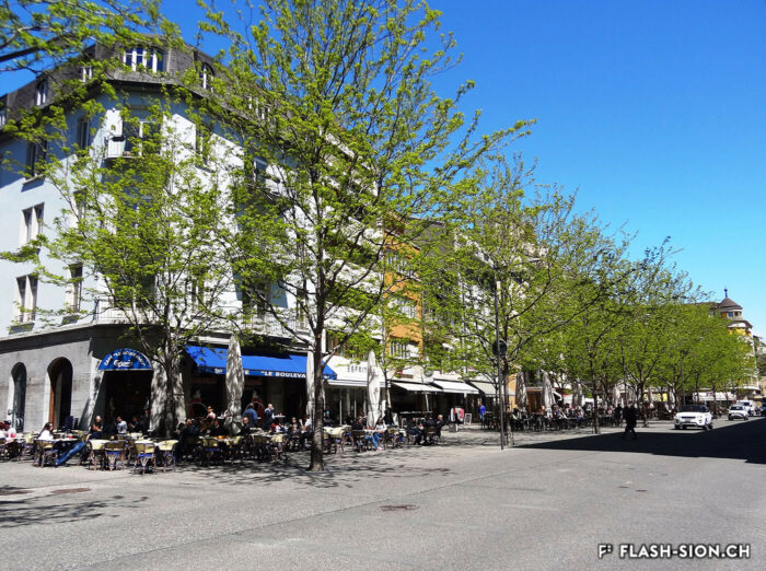 La place du Midi, 2016 © Coline Remy, Archives de la Ville de Sion