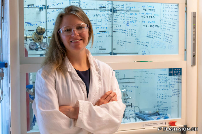 La Professeure Wendy Lee Queen, 2018 © Marie-Thé et Etienne Roux, EPFL Valais Wallis