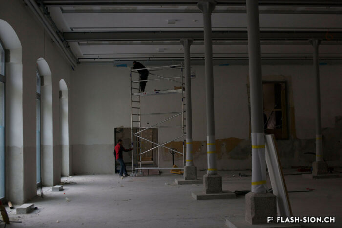 Chantier des Arsenaux, 2014 © Grégoire Favre, Médiathèque Valais – Sion