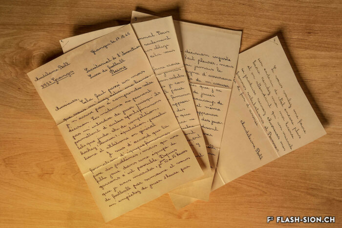 Réponse de Madeleine Boll à l’ASF (Association suisse de football) suite au retrait de sa licence, 1965 © Pentamedia, archives personnelles de Madeleine Boll