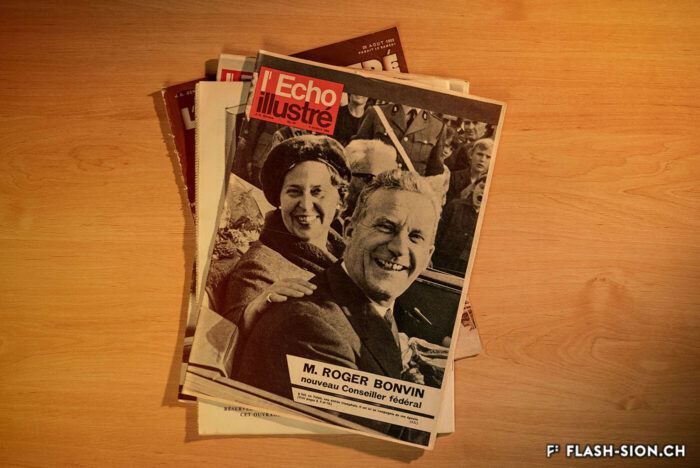 Roger Bonvin, nouveau conseiller fédéral, à la une de l’Echo illustré, 1962 © Pentamedia, Archives de la Ville de Sion