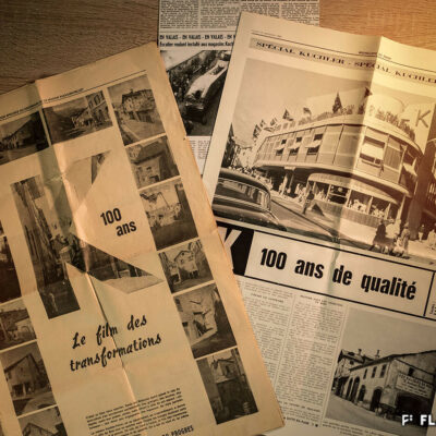 Editions spéciales pour le centenaire de la maison Kuchler-Pellet, 1964 © Edition spéciale des magasins Kuchler et Nouvelliste du Rhône, Archives de la Ville de Sion