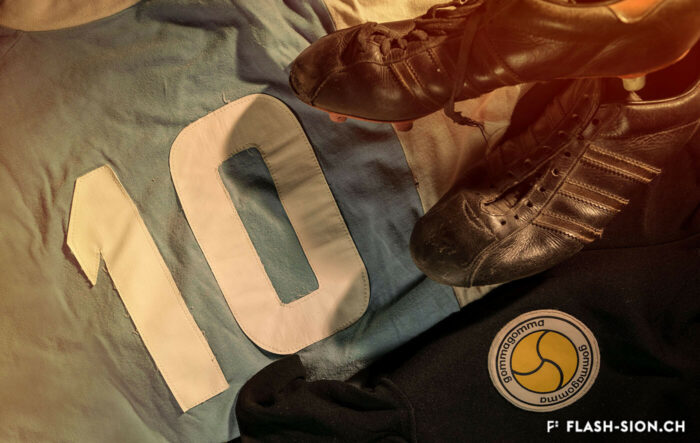 Maillots lors de la période italienne de Madeleine Boll et chaussures © Pentamedia, archives personnelles de Madeleine Boll