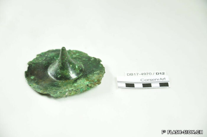 Détail d’un élément de coiffe, 2017 © ConservArt, Sion