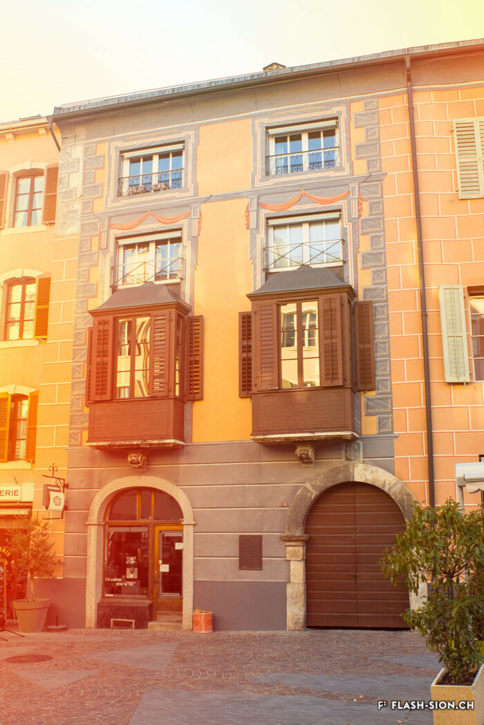 Maison où vécut Roger Bonvin, de 1953 à 1982, à la rue du Grand-Pont 29, 2018 © Pentamedia, Archives de la Ville de Sion