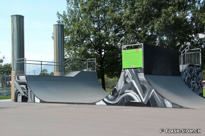 Skatepark du cours Roger-Bonvin, 2016 © Issam Rezgui