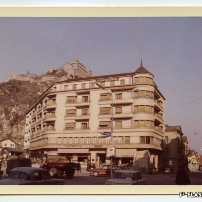 « Les Rochers » achevés, vers 1960 © Archives de la Ville de Sion