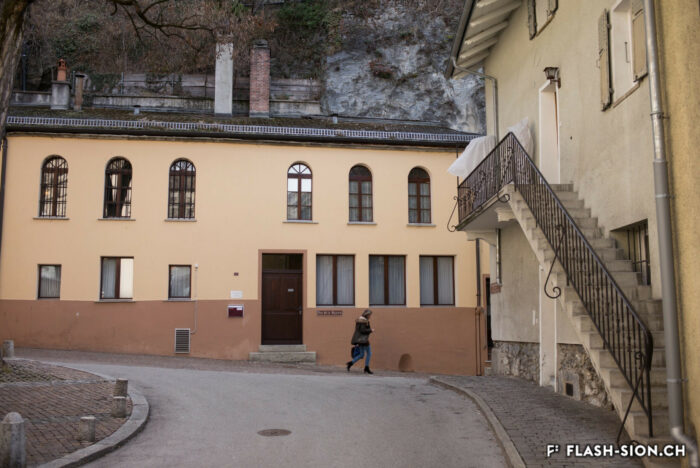 Bâtiment de la colonie italienne © Claude Coeudevez, Archives de la Ville de Sion, 2017