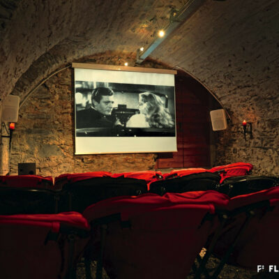 Salle de projection de la Maison du Diable, 2014 © Fondation Fellini