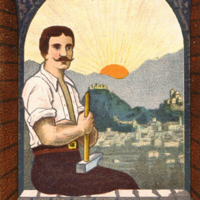 Lors de l’exposition cantonale valaisanne de 1909, de nombreux entrepreneurs italiens sont primés, carte postale officielle © C. Mussler – Sion, Archives de la Ville de Sion, 1909