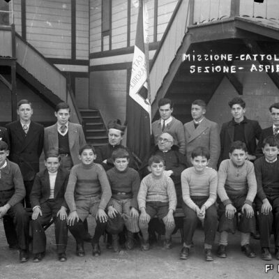 Mission catholique italienne de Naters, vers 1945 © Ettore Pollenghi, Médiathèque Valais - Martigny