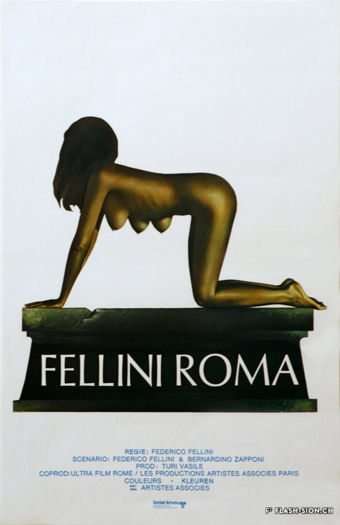 Affiche française du film « Roma » de Federico Fellini, 1972 © Fondation Fellini