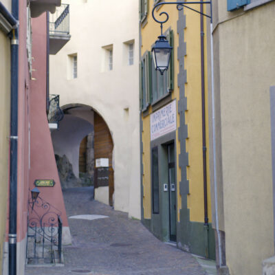 La rue de la Lombardie © Pentamedia, Archives de la Ville de Sion, 2019