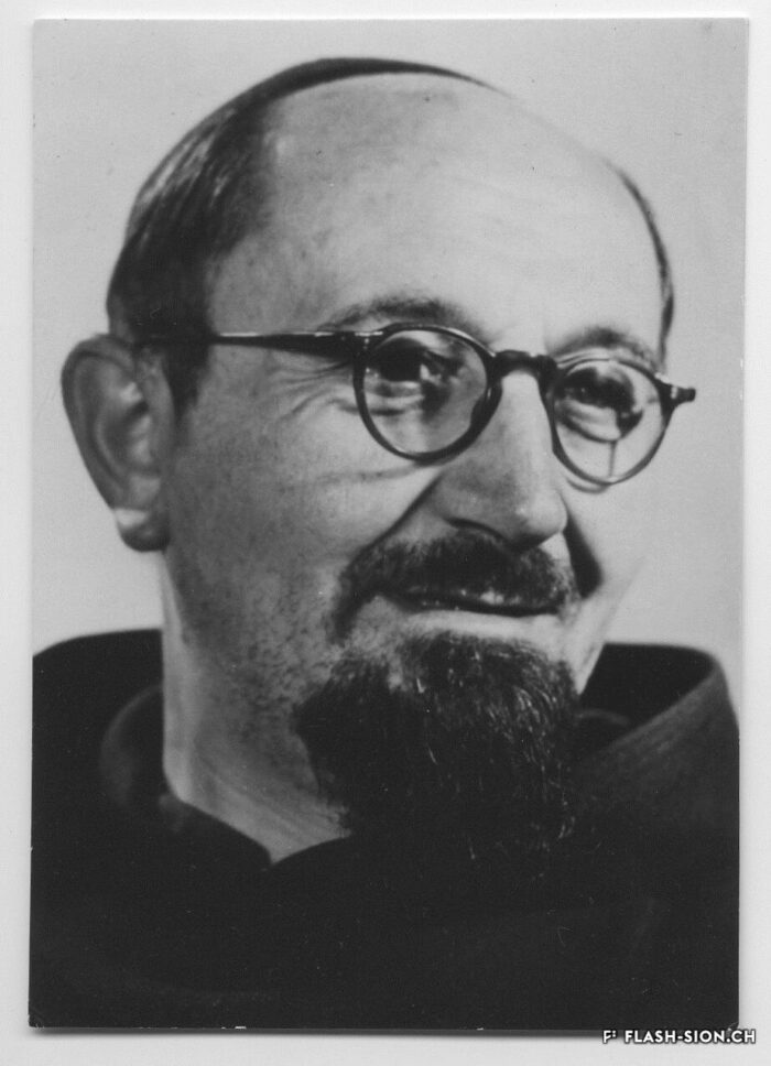 Père Damien Mayoraz (1911-1980), commanditaire de la rénovation du Couvent des Capucins dans les années 1960 © archives privées Marie-Laure Ravanne