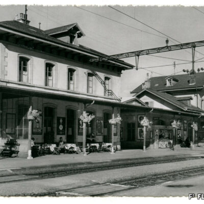 Gare côté sud, 1939, Archives de la Ville de Sion