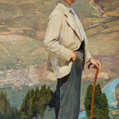 Ernest Biéler (1863-1948), « Les mayens de Sion. Portrait du peintre Otto Vautier », 1892, huile sur toile, Musée d’art du Valais, Sion, BA 1348 © Musées cantonaux du Valais, Sion, Michel Martinez