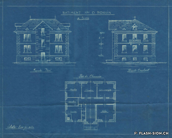 En juin 1920, Edouard Vallet loue le premier étage de la maison Bonvin-Barberini aux Mayennets et s’y installe avec sa famille en novembre 1920, Archives de la Ville de Sion