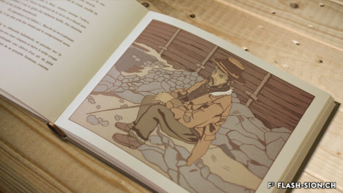 Le crétin goitreux selon Marguerite Burnat-Provins, « Petits tableaux valaisans », 1903, collection privée Nicolas de Kalbermatten © Archives de la Ville de Sion, Pentamedia