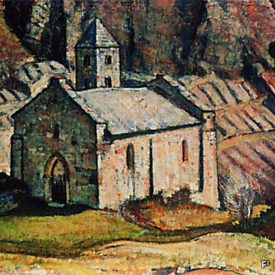 Edouard Vallet, « Chapelle dans les vignes », 1921, huile sur toile, Fondation Saner, Studen