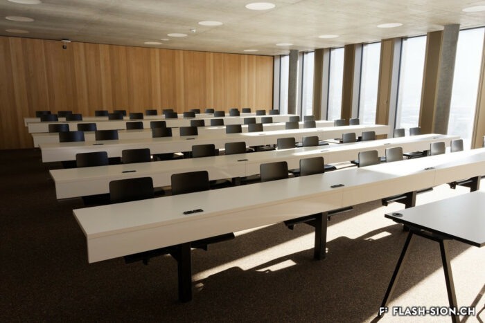 Salle de cours de la Haute école d’ingénierie, 2021 © HES-SO Valais-Wallis