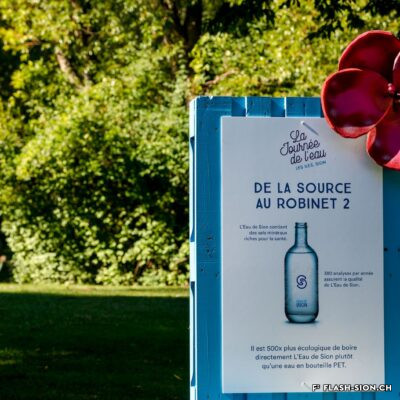 En 2016, la Ville de Sion (EaudeSion) lance la première « Journée de l’eau » pour sensibiliser la population à la valeur de l’eau, 2022 © Samuel Dévanthery, EaudeSion