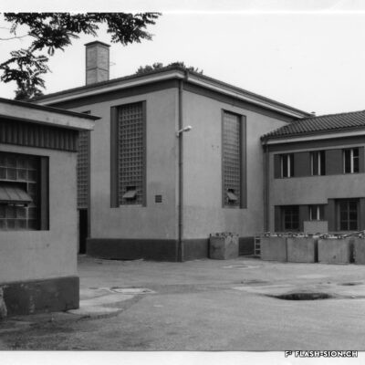 Les abattoirs vus du sud-est, 1990-1991 © Primula Bosshard, Archives de la Ville de Sion
