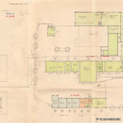 Nouvelle affectation des locaux, répartis entre l’OSEO et le Service des sports, de la jeunesse et des loisirs, 1997, Archives de la Ville de Sion