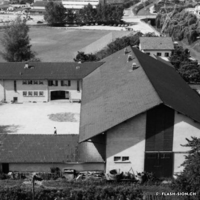 La ferme de l’Hôpital-Asile en 1979, Archives de la Ville de Sion