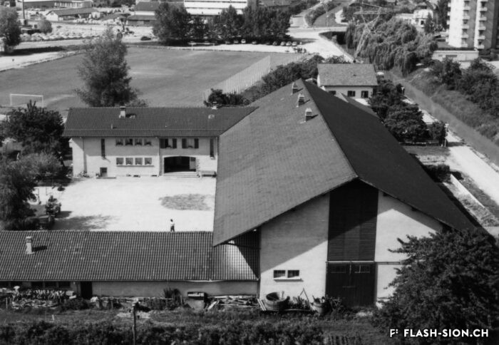 La ferme de l’Hôpital-Asile en 1979, Archives de la Ville de Sion