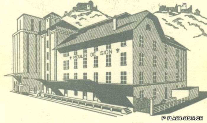 En-tête de lettre du Moulin de Sion, 1967, Archives de la Ville de Sion