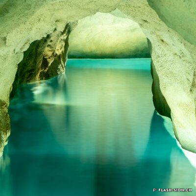 Le troisième réservoir de Tourbillon creusé directement dans la roche est mis en service en 1964. Il contient jusqu’à 6 millions litres d’eau potable. 2018 © José Fangueiro, Archives de la Ville de Sion