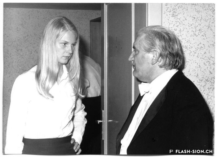 Tibor Varga et sa fille Suzanne, 1973, Archives de la Ville de Sion